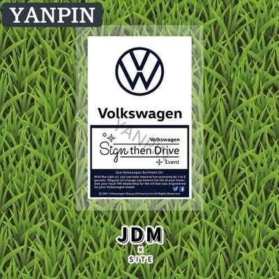 [酷奔車品]Volkswagen福斯福斯汽車靜電貼紙擋風玻璃裝飾Tiguan MK6 Beetle Passat Golf