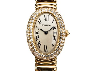 Cartier 卡地亞大鵝蛋系列18K金女用腕錶