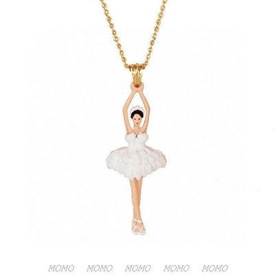 廠家直銷#Les Nereides 白色天鵝芭蕾長項鏈