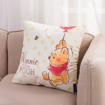 迪士尼正版 小熊維尼超柔軟方枕 抱枕 靠枕 禮物 維尼