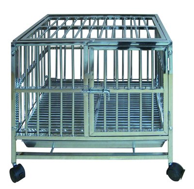 4台尺 固定式白鐵管籠 S203不銹鋼室內籠 不鏽鋼管籠狗籠 4X3尺（DK-0616）每件14,000元