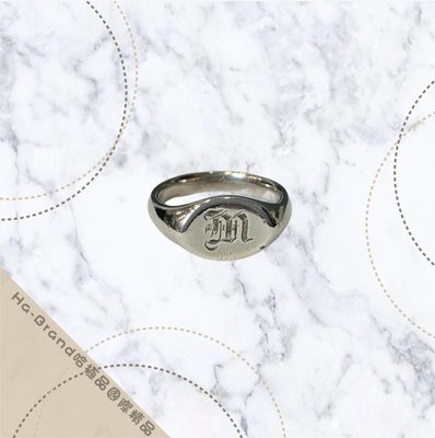 【哈極品】美品《Tiffany&Co.》Tiffany 純銀橢圓戒指 戒圍 #15