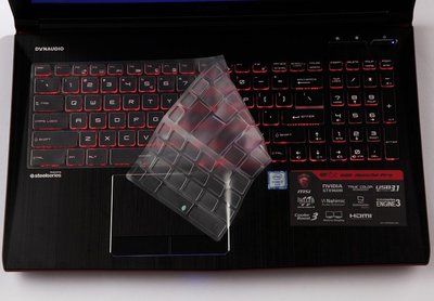 *蝶飛* 微星 鍵盤套 MSI GL62M 7RC 鍵盤膜 筆電鍵盤保護膜 鍵盤防塵蓋 超薄 透氣 TPU