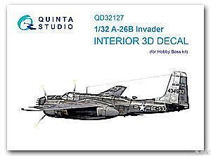 Quinta Studio 132 32127 A-26B 儀表板貼配 HOBBY BOSS