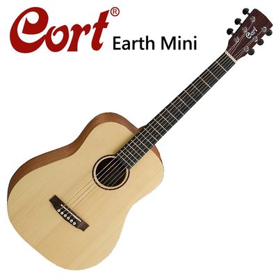 CORT Earth Mini 嚴選雲杉木面單板旅行吉他