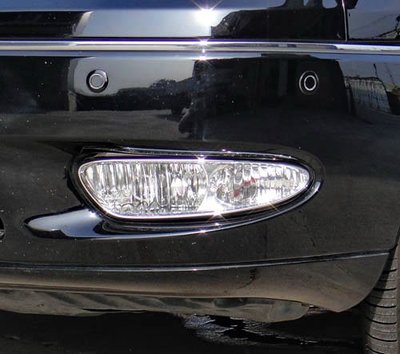 ~圓夢工廠~ Lexus LS400 LS430 2001~2003 鍍鉻銀改裝車燈框飾貼 前保桿霧燈框 前霧燈框飾貼