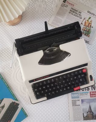 老式復古金屬機械英文打字機懷舊古董禮物正常使用生日~特價
