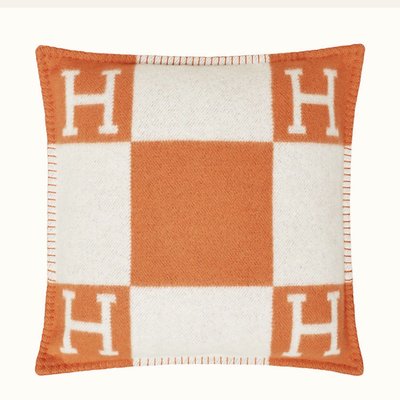 [現貨在台] Hermes Avalon pillow small model 愛馬仕 橘色抱枕 羊毛專櫃缺貨款送禮首選 枕頭