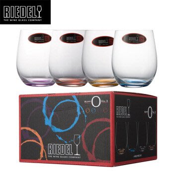 Riedel O系列 HAPPY O 彩色水晶杯 4入組 5141-88 水晶玻璃 紅酒杯 水杯 果汁 杯威士卡杯 歐式