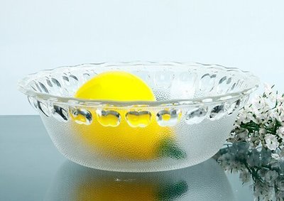 【熱賣精選】廚房餐具創意蘋果碗 加厚無鉛透明玻璃碗 米飯沙拉果盤 涼拌盤