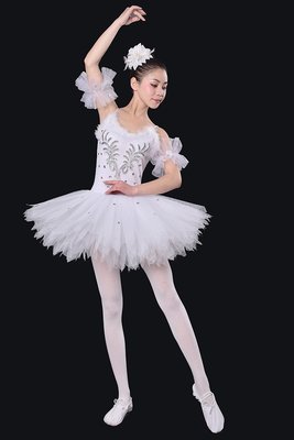 艾蜜莉舞蹈用品*芭蕾用品*成人白色天鵝芭蕾舞蹈蓬蓬裙/購買價$1200元