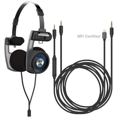 [4美國直購] Koss Porta Pro Utility 版 3.5mm插頭 頭戴式耳機 可換線設計 3.5轉2.5mm