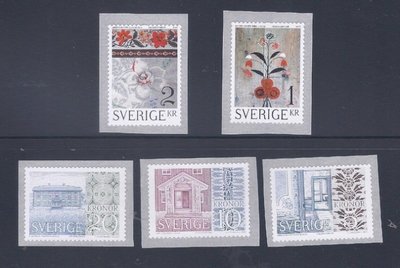 2015年瑞典UNESCO世界遺產-Halsingland農舍自黏郵票