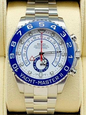 重序名錶 ROLEX 勞力士 Yacht-Master II 遊艇名仕 116680 新款賓士指針 倒數計時自動上鍊腕錶