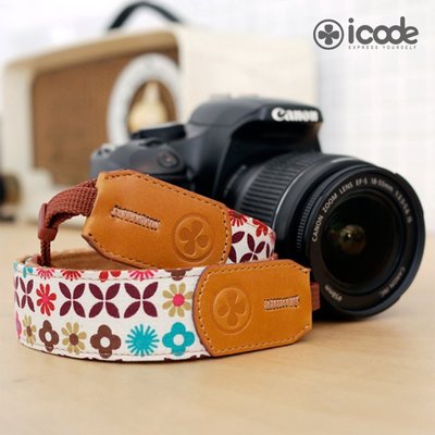【現貨】iCode 韓國 幸運草 i-Code 萬花筒 P0523 麂皮 通用款 背帶 適用 微單 類單 相機 0331
