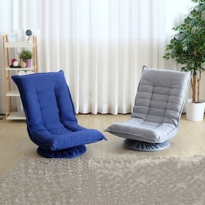 【SM-6609A】多段式360度旋轉和室椅(藍色)