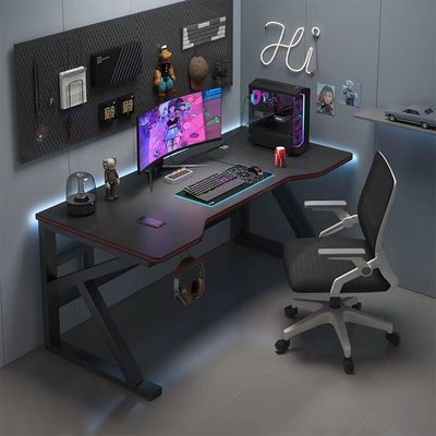電競桌子電腦桌臺式小型家用辦公桌椅套裝簡易書桌臥室學習寫字桌