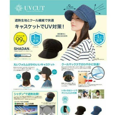 熱銷 ~小珍妮精品~日本帶回 日本 UV CUT 99%抗UV 小臉效果 可折疊 收納 加長帽簷9cm 降溫 防曬 遮陽