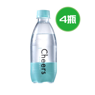 泰山 Cheers 氣泡水 4瓶(300ml/瓶)，宅配限宜蘭、花蓮、台東地區