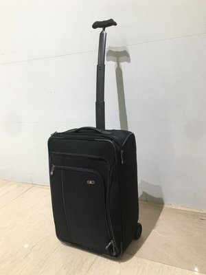 【行李箱我最便宜】22吋 純黑色 瑞士軍刀 牛津布商務級單拉桿-行李箱 拉桿箱 登機箱 出國箱 旅行箱 拉杆箱