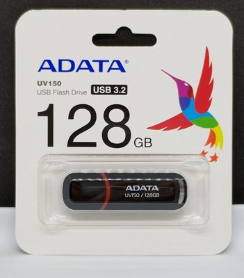 ADATA威剛 UV150 128G USB行動碟 黑色