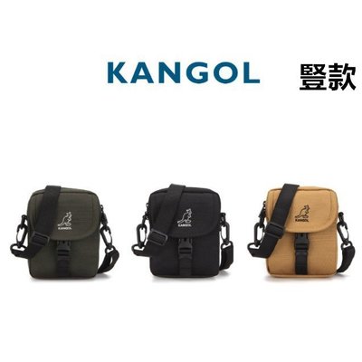 100％原廠韓國 KANGOL 袋鼠Oliver男 女百搭拉鏈小包 斜挎包 尼龍單肩包 手機包 郵差包 學生包包