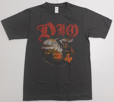 【Mr.17】DIO Holy Diver 迪歐樂團短袖T恤 vintage 古著 刷舊風T-SHIRT(BR071)