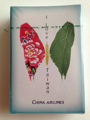 中華航空撲克牌『我愛台灣』蝴蝶 寶島 台灣地圖 客家花布
