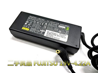 "二手良品筆電變壓器"　富士通 FUJITSU 19V-4.22A (附二手電源線)．單顆200元