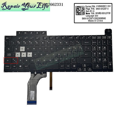 電腦零件ASUS 華碩 槍神3 PLUS ROG STRIX G731GT G731GU GV GW G712L鍵盤筆電