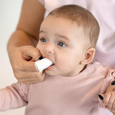 brush-baby安心刷潔牙手指棉巾(28片/單片包)含有木醣醇