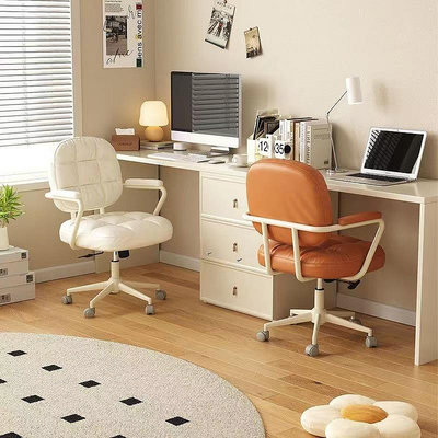 電腦椅家用臥室化妝椅子女生宿舍書房書桌靠背椅學生學習辦公座椅