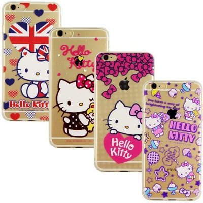【Hello Kitty】iPhone 6 Plus/6s Plus 彩繪透明保護軟套