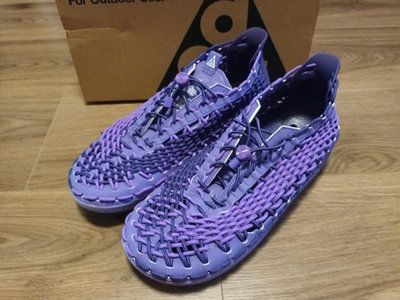 3 紫色編織快乾機能透氣舒適涼鞋戶外運動鞋 nike acg watercat + us11 29cm 全新正品公司貨
