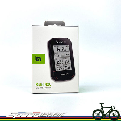 【速度公園】Bryton 420T『主機+踏頻+心跳帶+安裝座』碼表 GPS 支援踏板式功率計