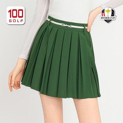 RyderCup萊德杯高爾夫女裝短裙24夏季時尚復古透氣輕盈運動百褶裙