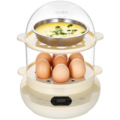 早餐機可預約定時煮蛋器家用蒸蛋器自動斷電蒸蛋羹煎蛋獨立站批發(null)