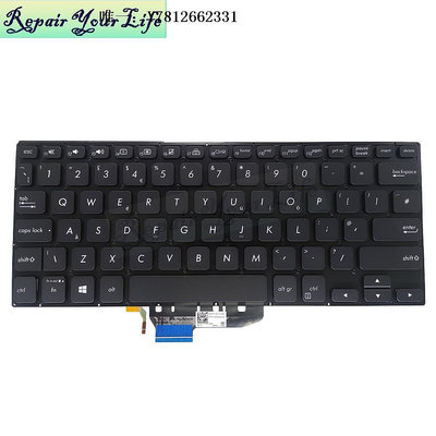 電腦零件適用華碩ASUS筆記本鍵盤 TP412 TP412U TP412UA SF4100 帶背光 UK筆電配件