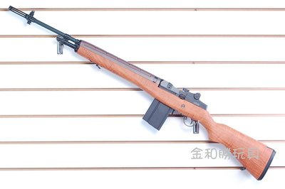 JHS（（金和勝 生存遊戲專賣））香港製 CA 木紋色 M14 Match 電動槍 6312
