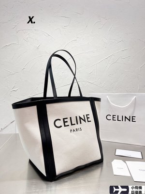 【熱賣精選】  Celine 帆布包 購物袋 肩背包 大包 2830cm 禮物 獨家實拍明星同款