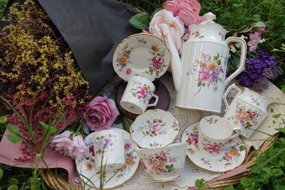 【Sunshine Antiques】Royal Crown Derby - Derby Posies 英國 骨瓷 瓷器 下午茶 咖啡杯 咖啡壺