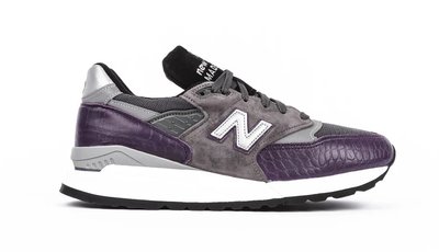 @ A - li 269 NEW BALANCE M998AWH 美製 奢華紫色 蛇麟壓紋 灰面麂皮 復古跑鞋