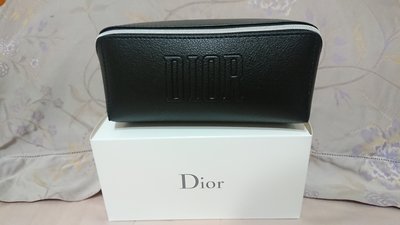 全新Dior迪奧 黑色長型美妝包 收納包 化妝包