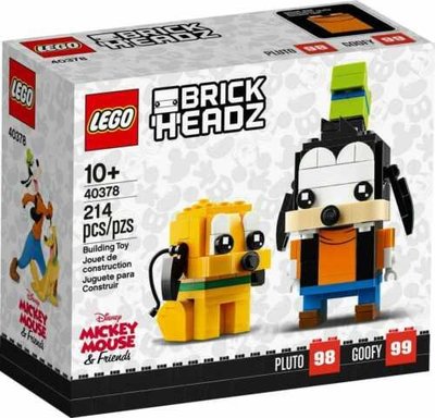 LEGO 樂高 Brick Headz 系列 40378 高飛＆布魯托 公司貨 全新未拆