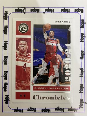 2020-21 Panini Chronicles #38 Russell Westbrook