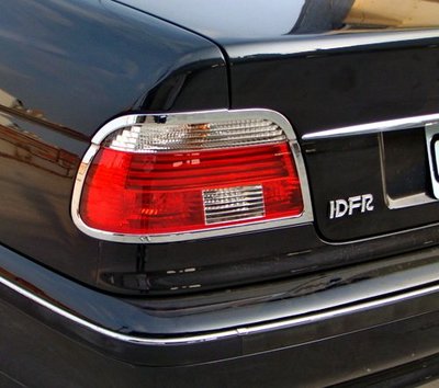 圓夢工廠 BMW 5 E39 1995~2004 530 535 540 M5 改裝 鍍鉻銀 車燈框 後燈框 尾燈框