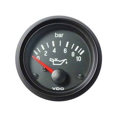 德國 VDO 12v 0-10bar 油壓錶 52mm