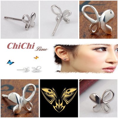 【現貨】Chi Chi-A1069 簡約風格蝴蝶耳釘