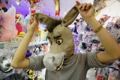 發光派對屋(西門中華店)@史瑞克 驢子 頭套 面具