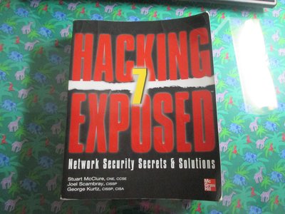 【鑽石城二手書】2012出版 Hacking Exposed 7 Stuart 9780071780285少量畫記